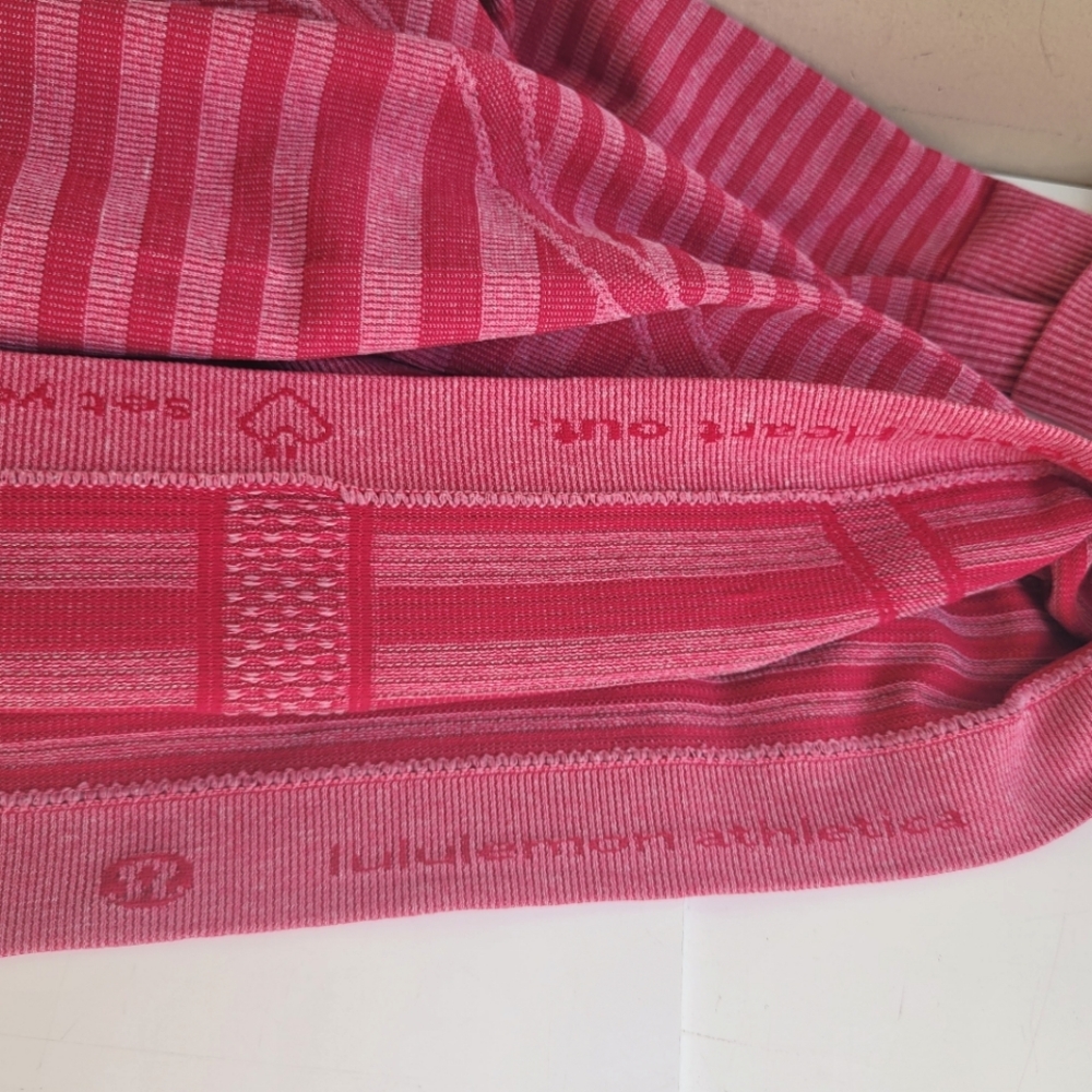 Lululemon Swiftly Tech Long Sleeve Crew In Heathered Berry Rumble W3M22S Size 6 - Picture 10 of 10